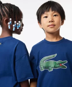 T-Shirt Avec Imprime Graphique En Coton | Lacoste Clearance