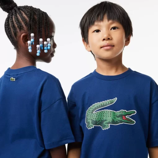 T-Shirt Avec Imprime Graphique En Coton | Lacoste Clearance