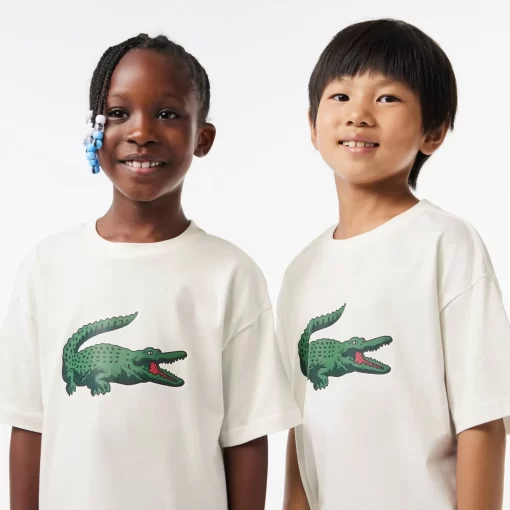 T-Shirt Avec Imprime Graphique En Coton | Lacoste Hot