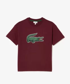 T-Shirt Avec Imprime Graphique En Coton | Lacoste Sale