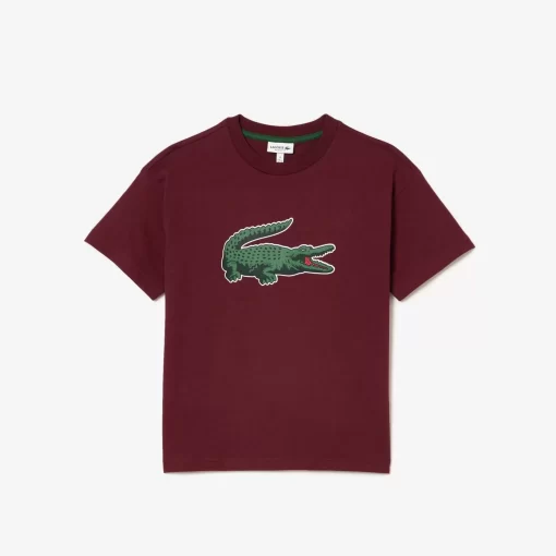 T-Shirt Avec Imprime Graphique En Coton | Lacoste Sale