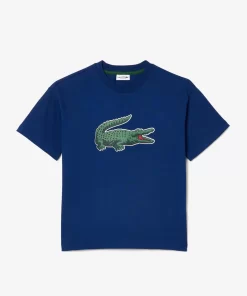 T-Shirt Avec Imprime Graphique En Coton | Lacoste Clearance