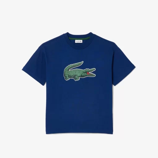 T-Shirt Avec Imprime Graphique En Coton | Lacoste Clearance