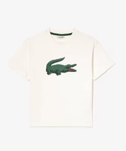 T-Shirt Avec Imprime Graphique En Coton | Lacoste Hot