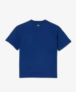 T-Shirt Avec Imprime Graphique En Coton | Lacoste Clearance