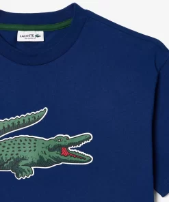 T-Shirt Avec Imprime Graphique En Coton | Lacoste Clearance