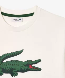 T-Shirt Avec Imprime Graphique En Coton | Lacoste Hot