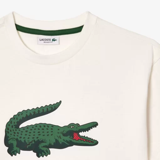 T-Shirt Avec Imprime Graphique En Coton | Lacoste Hot