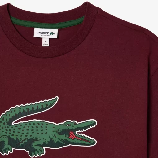 T-Shirt Avec Imprime Graphique En Coton | Lacoste Sale