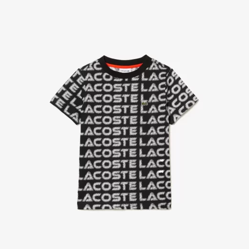 T-Shirt Avec Imprime Sigle En Coton | Lacoste Clearance