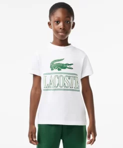 T-Shirt Avec Imprime Sigle En Jersey De Coton | Lacoste Store