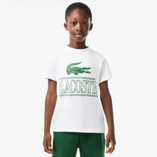 T-Shirt Avec Imprime Sigle En Jersey De Coton | Lacoste Store