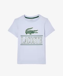 T-Shirt Avec Imprime Sigle En Jersey De Coton | Lacoste Outlet