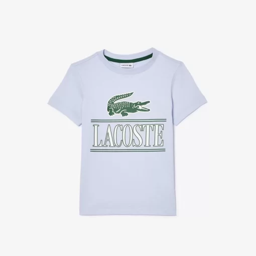 T-Shirt Avec Imprime Sigle En Jersey De Coton | Lacoste Outlet