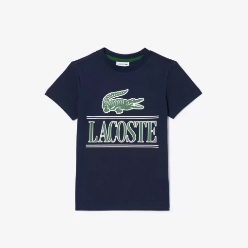 T-Shirt Avec Imprime Sigle En Jersey De Coton | Lacoste Fashion