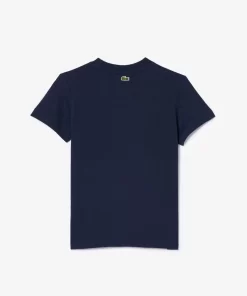 T-Shirt Avec Imprime Sigle En Jersey De Coton | Lacoste Fashion