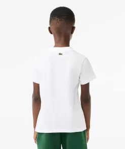 T-Shirt Avec Imprime Sigle En Jersey De Coton | Lacoste Store