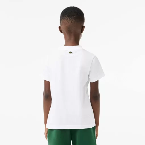 T-Shirt Avec Imprime Sigle En Jersey De Coton | Lacoste Store