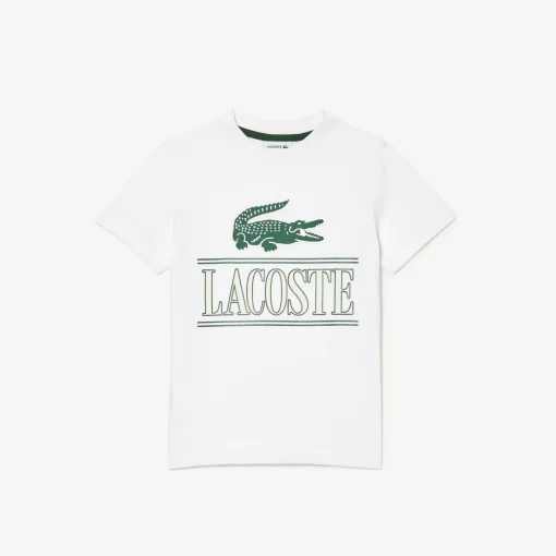 T-Shirt Avec Imprime Sigle En Jersey De Coton | Lacoste Store