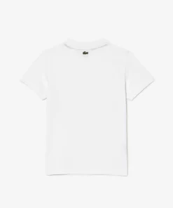 T-Shirt Avec Imprime Sigle En Jersey De Coton | Lacoste Store