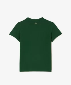 T-Shirt Avec Imprime Sigle En Jersey De Coton | Lacoste Cheap