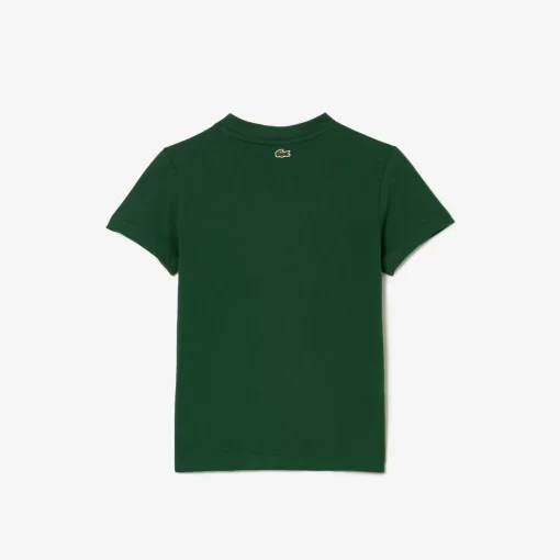 T-Shirt Avec Imprime Sigle En Jersey De Coton | Lacoste Cheap