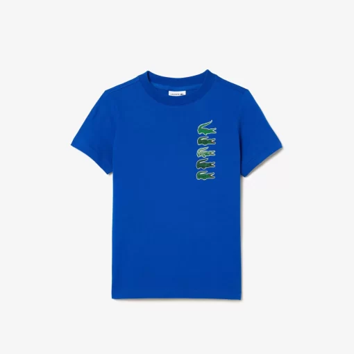 T-Shirt Avec Imprime Signature En Coton | Lacoste Cheap