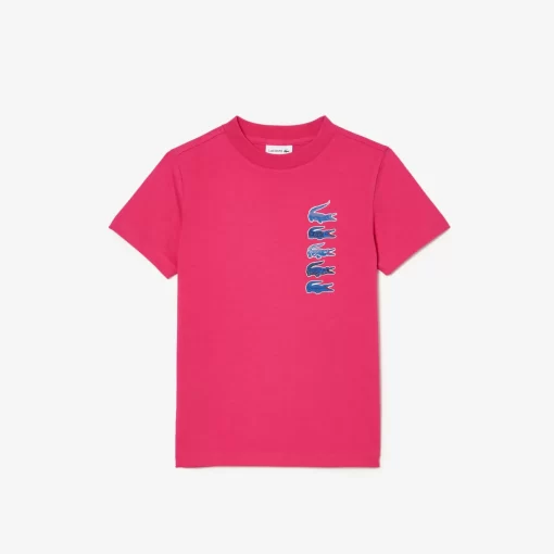 T-Shirt Avec Imprime Signature En Coton | Lacoste Outlet