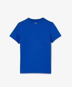 T-Shirt Avec Imprime Signature En Coton | Lacoste Cheap