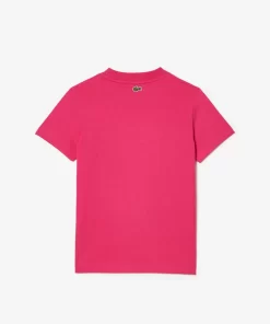 T-Shirt Avec Imprime Signature En Coton | Lacoste Outlet