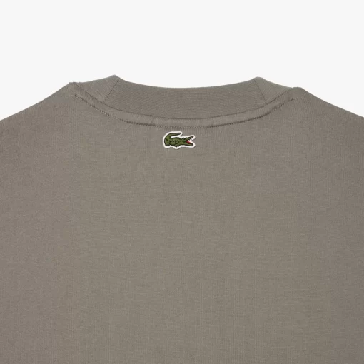 T-Shirt Brode Loose Fit En Jersey De Coton Epais | Lacoste Sale