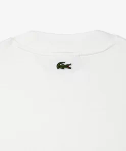 T-Shirt Brode Loose Fit En Jersey De Coton Epais | Lacoste Cheap