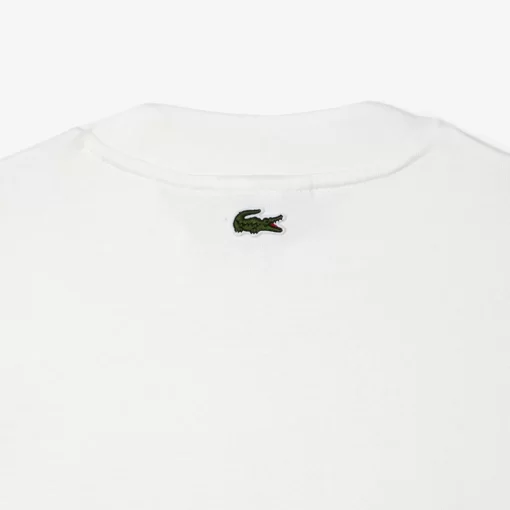 T-Shirt Brode Loose Fit En Jersey De Coton Epais | Lacoste Cheap