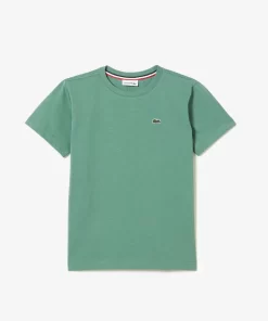 T-Shirt Col Rond Enfant En Jersey De Coton | Lacoste Online