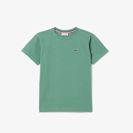 T-Shirt Col Rond Enfant En Jersey De Coton | Lacoste Online