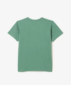 T-Shirt Col Rond Enfant En Jersey De Coton | Lacoste Online