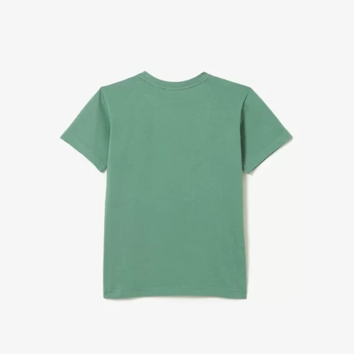 T-Shirt Col Rond Enfant En Jersey De Coton | Lacoste Online