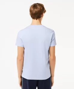 T-Shirt Col V En Jersey De Coton Pima Uni | Lacoste Clearance