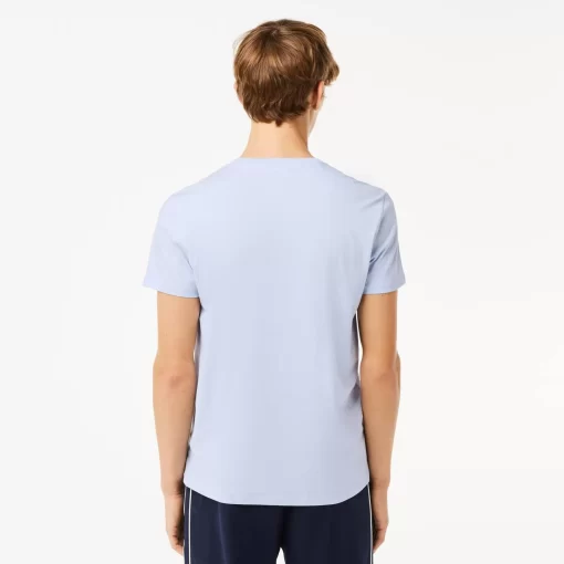 T-Shirt Col V En Jersey De Coton Pima Uni | Lacoste Clearance