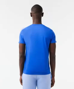 T-Shirt Col V En Jersey De Coton Pima Uni | Lacoste Store