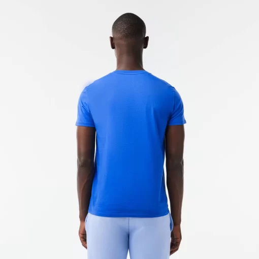 T-Shirt Col V En Jersey De Coton Pima Uni | Lacoste Store