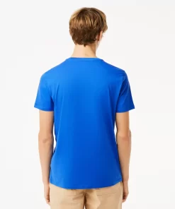 T-Shirt Col V En Jersey De Coton Pima Uni | Lacoste Clearance