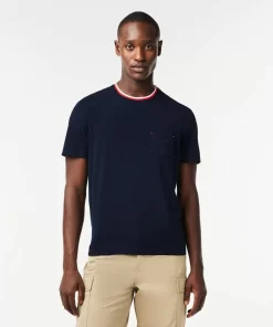 T-Shirt De Pyjama A Col Contraste | Lacoste Shop