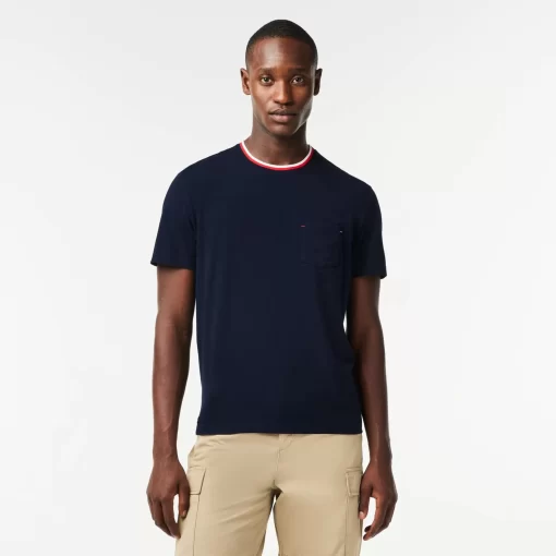 T-Shirt De Pyjama A Col Contraste | Lacoste Shop