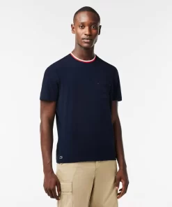 T-Shirt De Pyjama A Col Contraste | Lacoste Shop