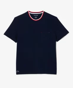 T-Shirt De Pyjama A Col Contraste | Lacoste Shop