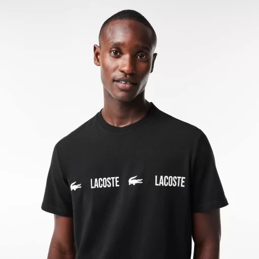 T-Shirt De Pyjama Avec Inscriptions En Jersey | Lacoste Hot