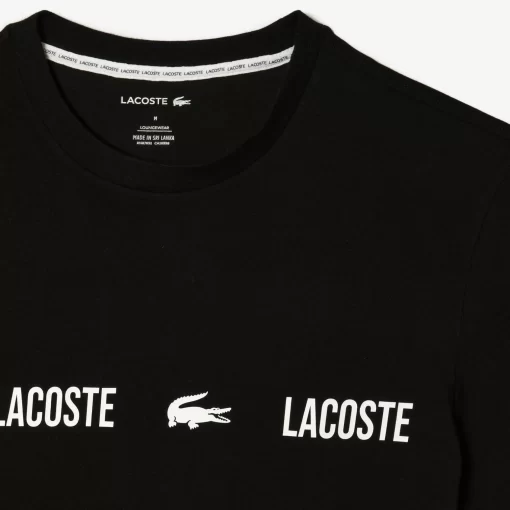 T-Shirt De Pyjama Avec Inscriptions En Jersey | Lacoste Hot