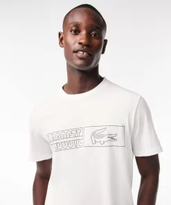 T-Shirt D'intérieurImprime En Jersey De Coton | Lacoste Shop