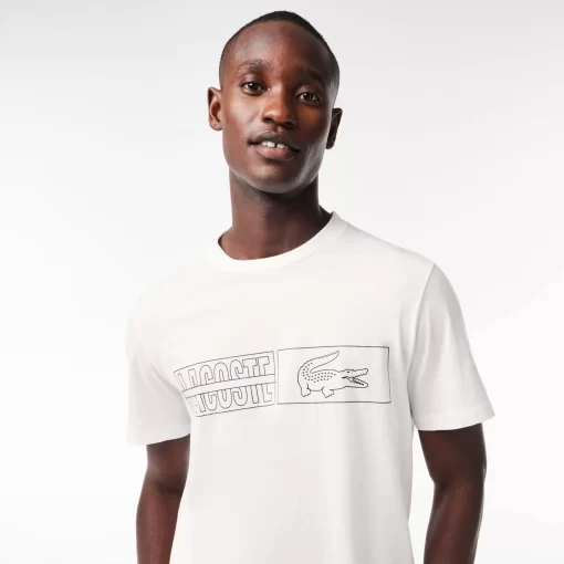 T-Shirt D'intérieurImprime En Jersey De Coton | Lacoste Shop